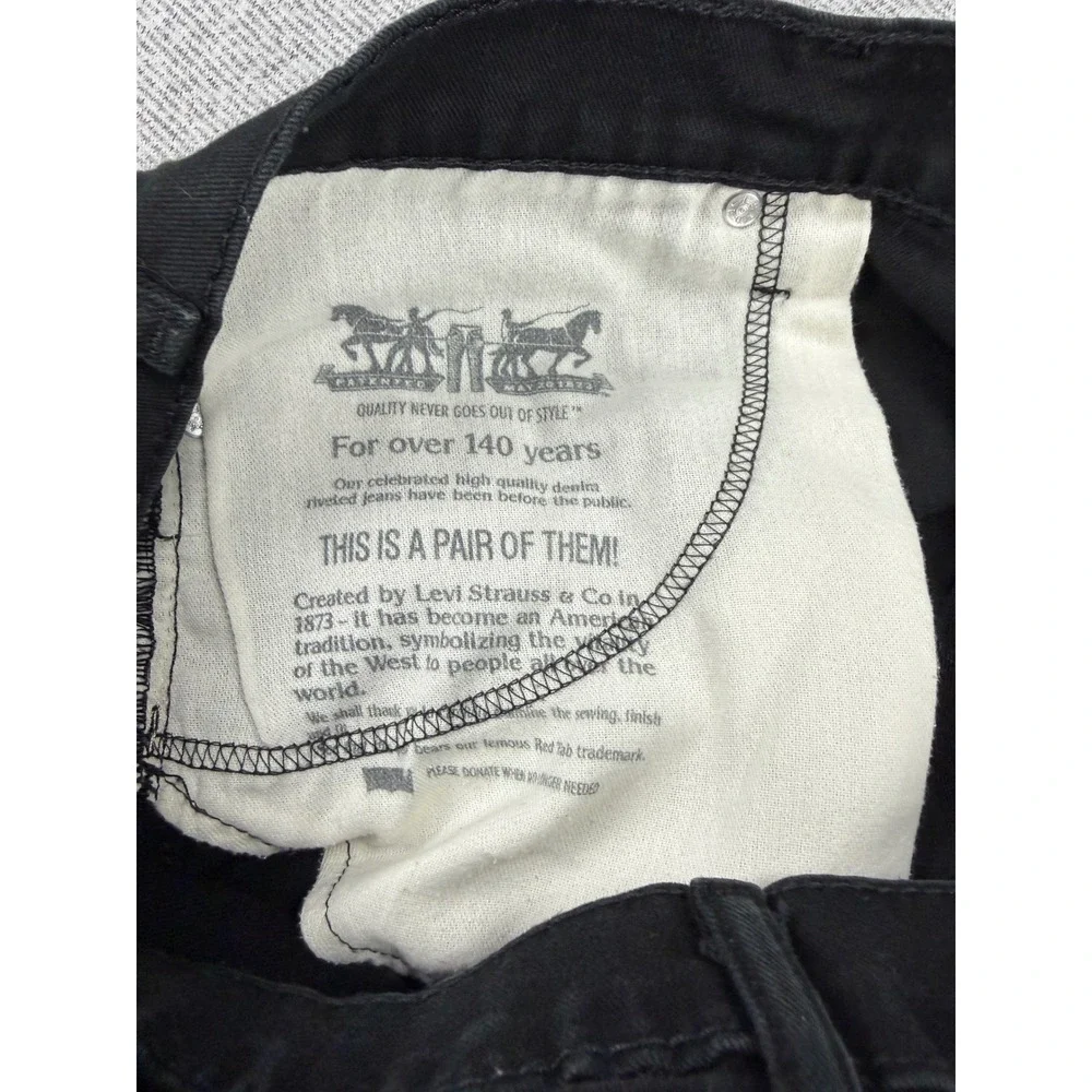 Levis 541 Athletic Taper Jeans Mens 40x30*29 Black Denim Pants